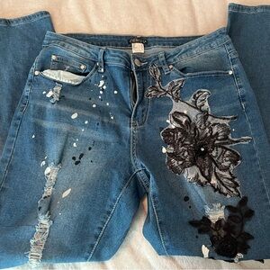 Venus Size 14 Stretchy Decorative Jeans